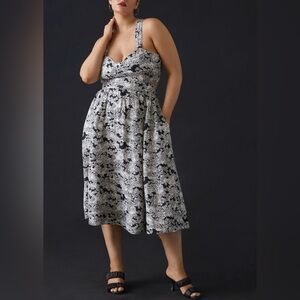 Printed Midi Dress by Anthropologie